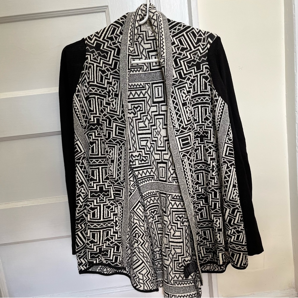 Anthropologie Field Flower Jacquard Cardigan EUC
